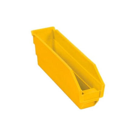 Quantum Storage Systems Shelf Storage Bin, Plastic, 24 PK QSB100YL